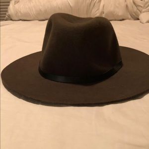 Unisex Topshop Olive Green Fedora